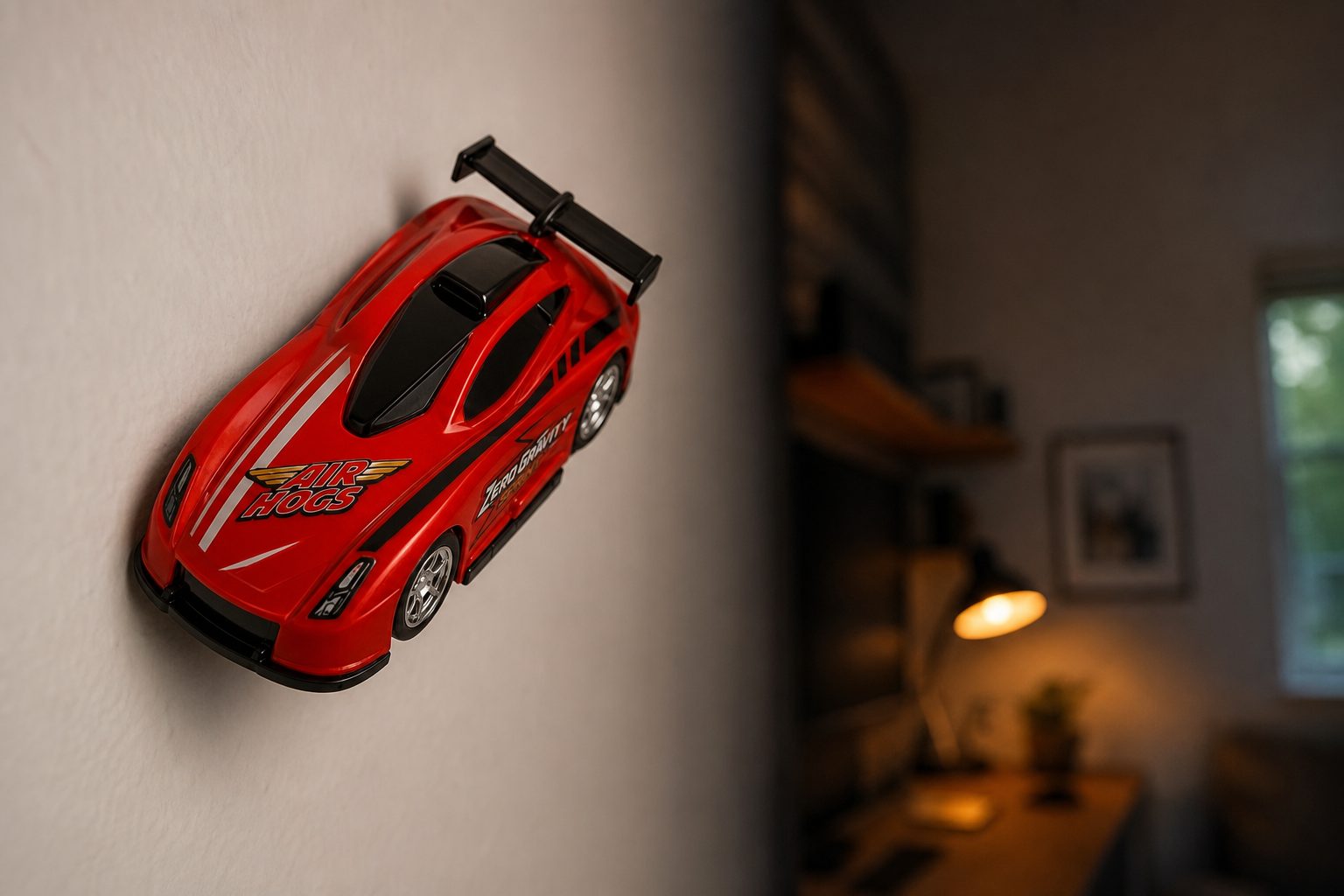 The Air Hogs Zero Gravity Sprint is at its best when it has a clean, smooth wall to climb and an audience ready to be impressed.