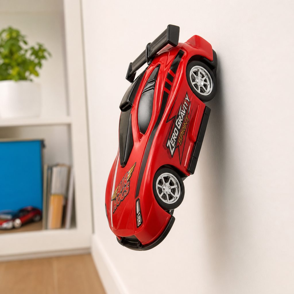 The Zero Gravity Sprint belonged to Air Hogs' later wall-racer line, built around quick indoor spectacle rather than outdoor speed.