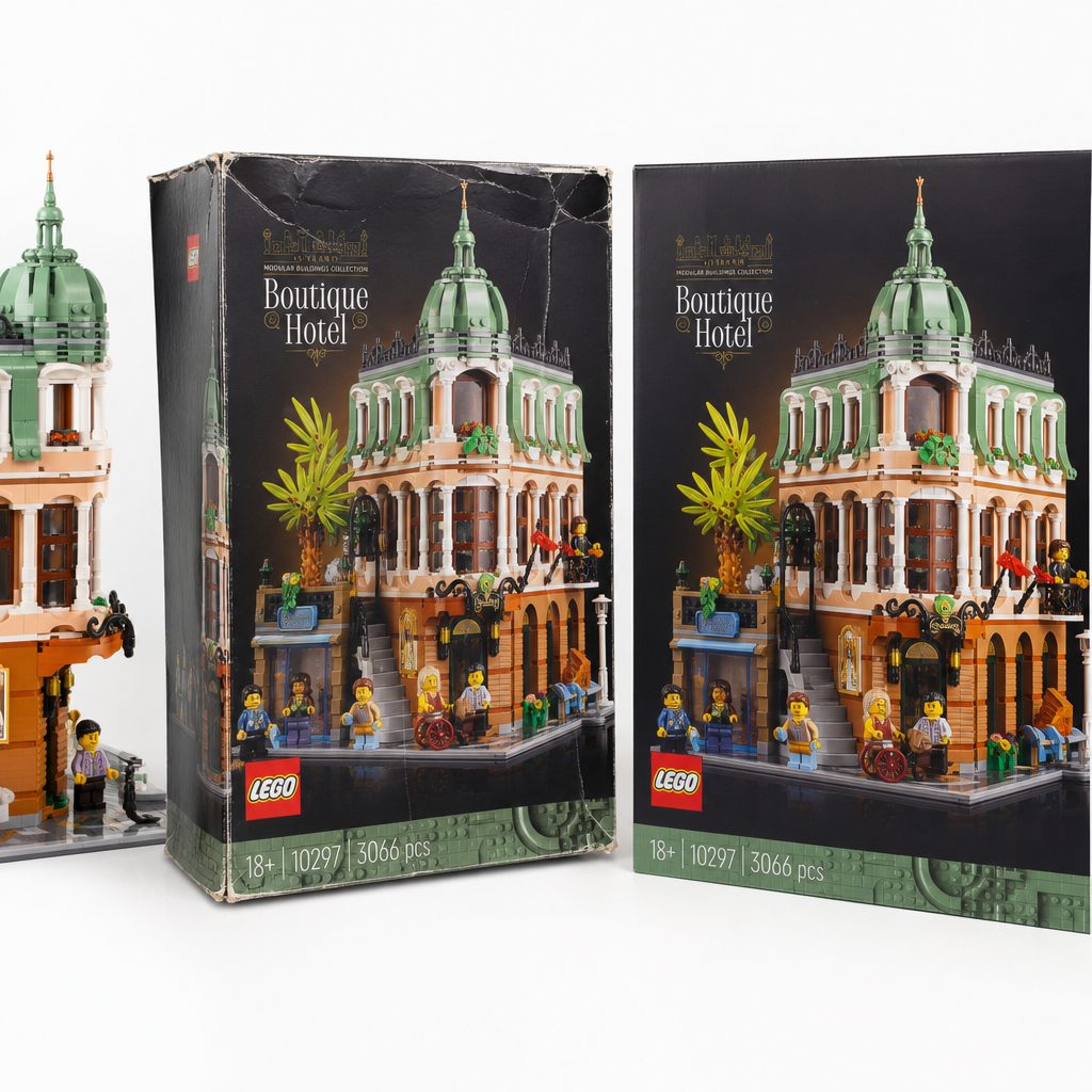 The box mattered almost as much as the bricks for sealed collectors. Crushed corners and sun-faded artwork could turn a strong resale candidate into a much more ordinary one.