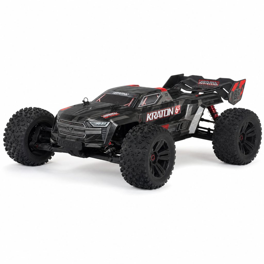 Its broad stance, long wheelbase and tall suspension give the Kraton the planted look of a machine intended for uneven ground rather than smooth tarmac alone.