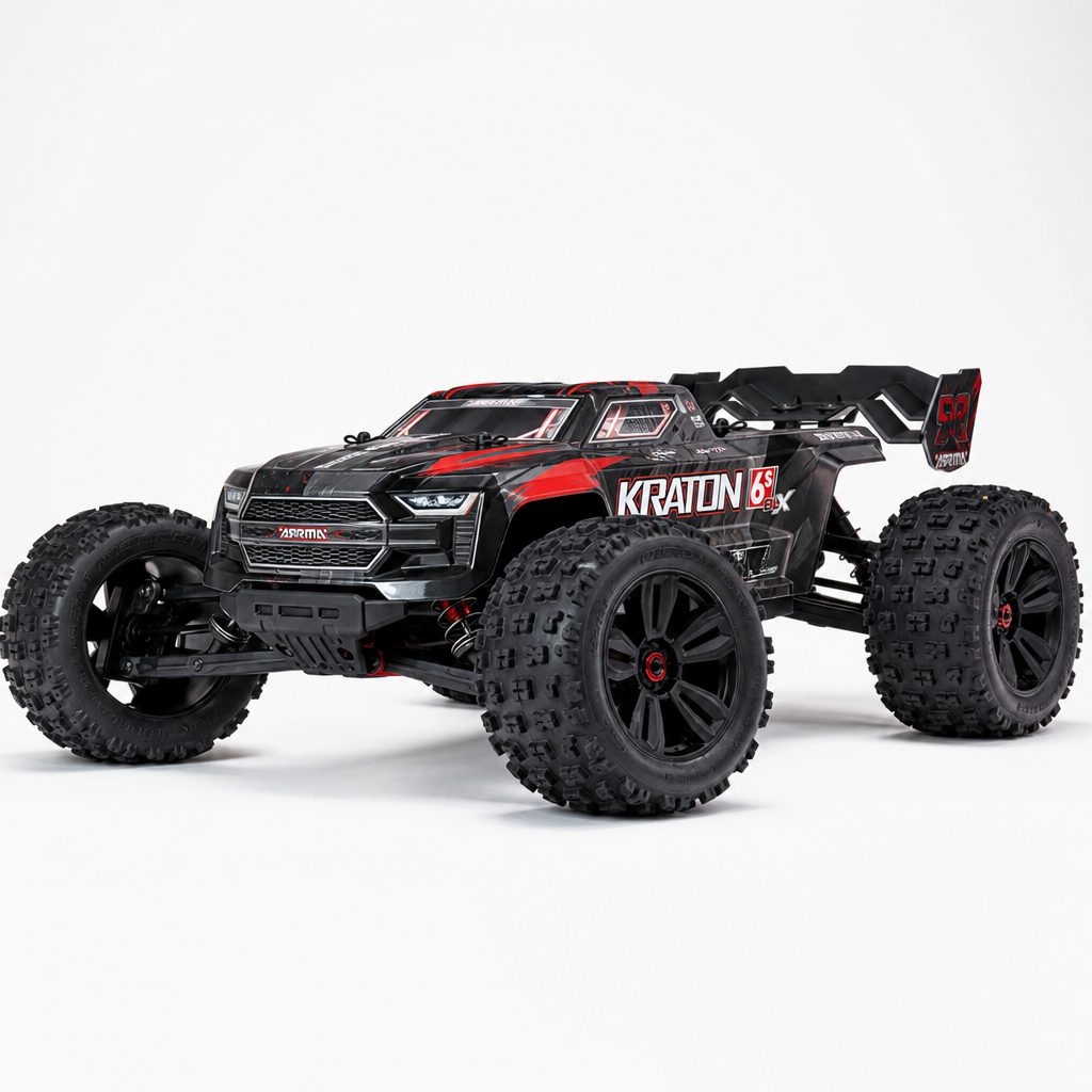 The V6's tougher chassis, bracing and reinforced impact areas made it the Kraton 6S BLX version aimed most squarely at drivers who had no intention of taking it easy.