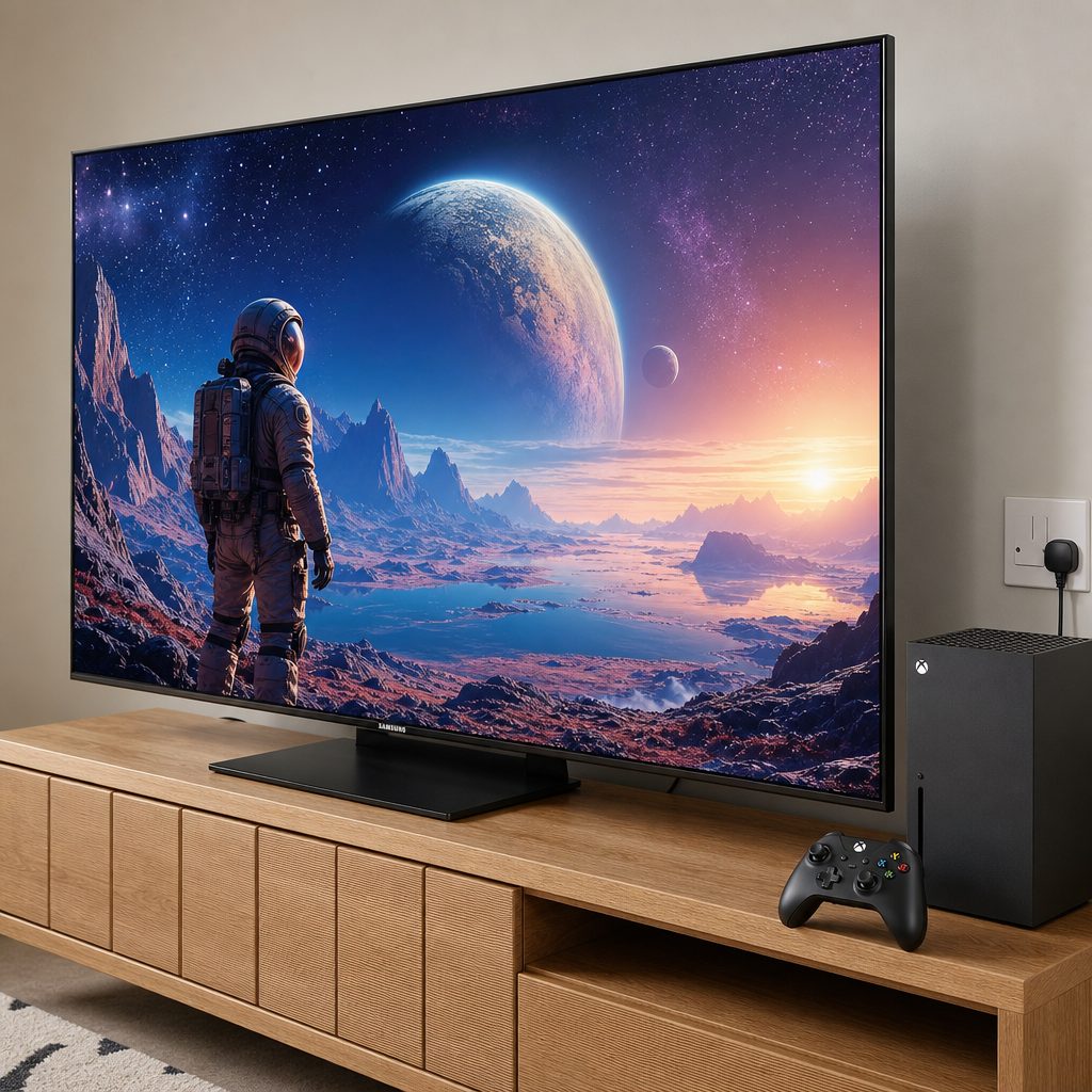 The right choice depends on where the TV will live: a flagship OLED suits a shared lounge, whilst a feature-rich practical model can be ideal for a dedicated games room.