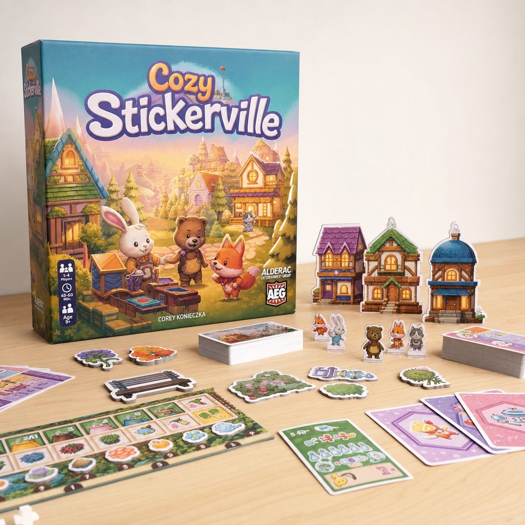 Cozy Stickerville rides the cosy-games wave — a warm, low-pressure builder that suits families who play for togetherness rather than victory.