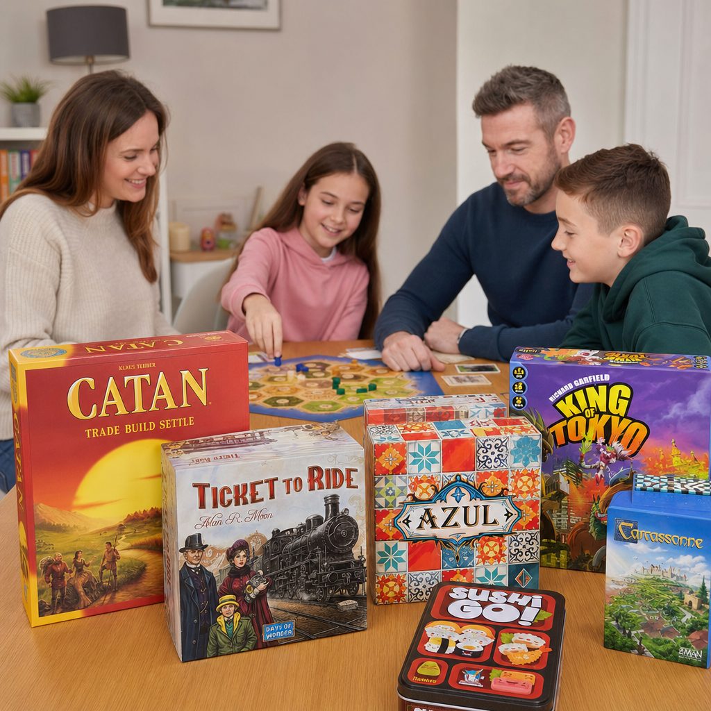 Matching the game to the evening — a quick filler on a school night, a deeper strategy game at the weekend — is what keeps families coming back to the table.