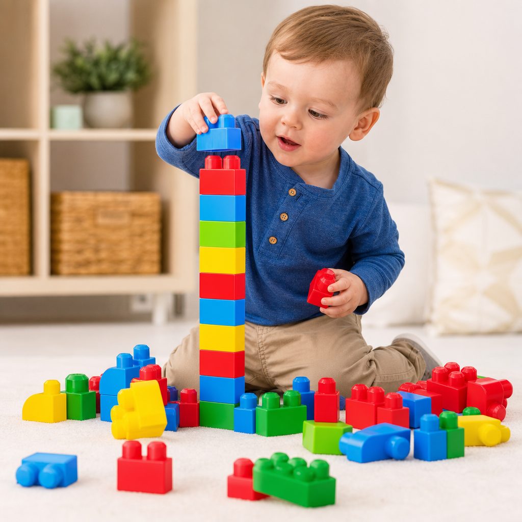 A good under-five building toy should make the first successful tower feel achievable, rather than like a test of parental engineering.