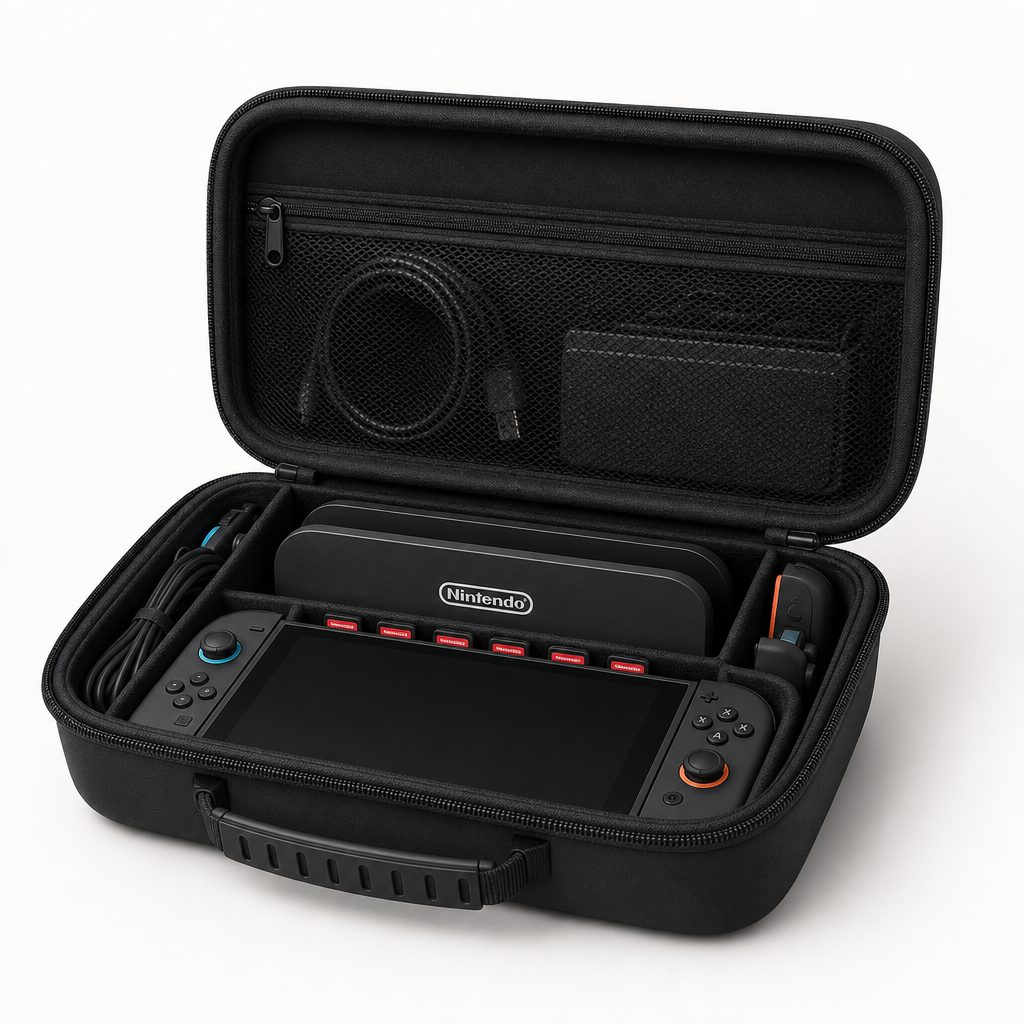 Grip cases such as the UB Pro are best thought of as everyday armour: useful in hand, dock-compatible and ideally paired with a travel bag for longer journeys.