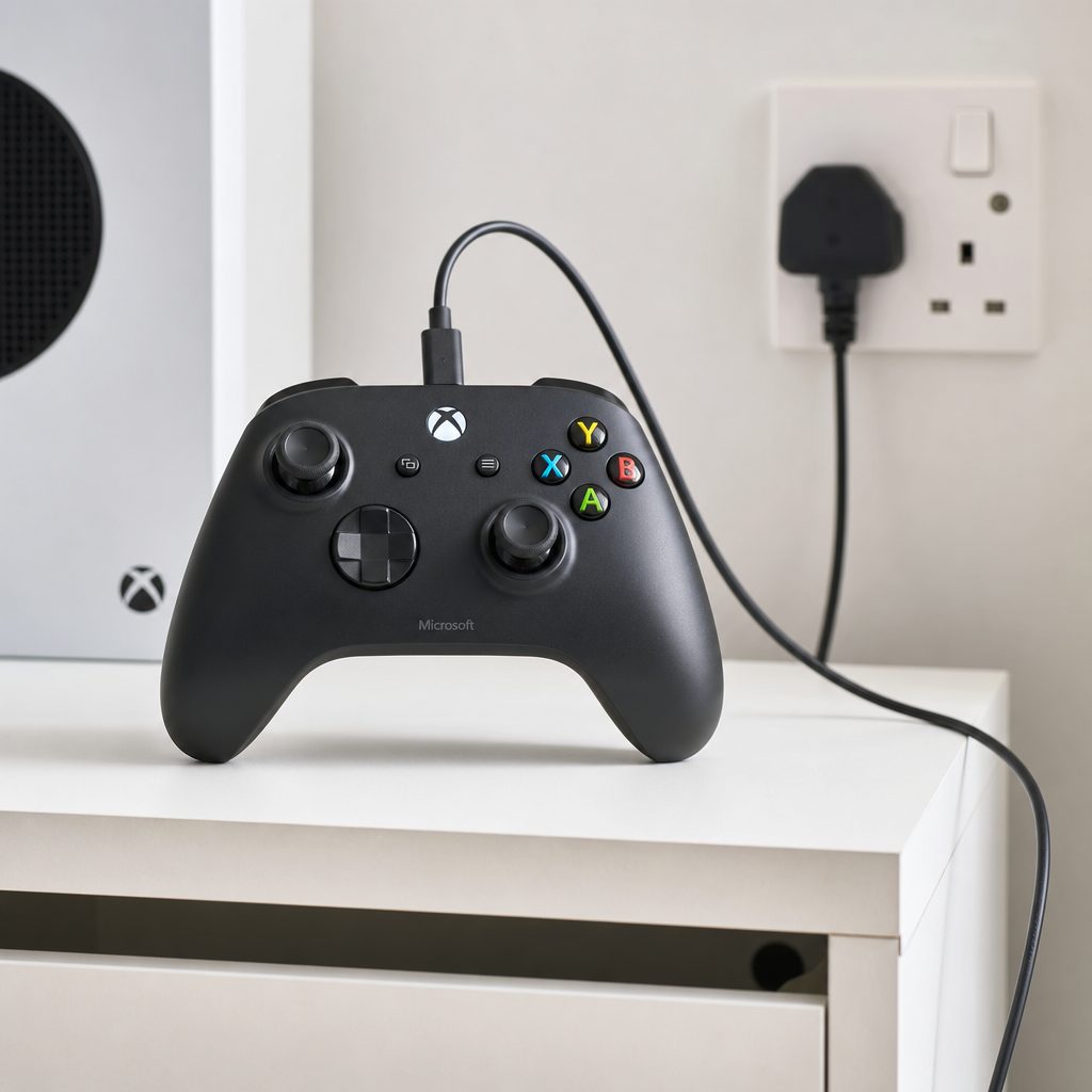 A wired controller makes most sense when your console setup gives the cable a clear, comfortable route rather than turning the lounge into a low-budget obstacle course.