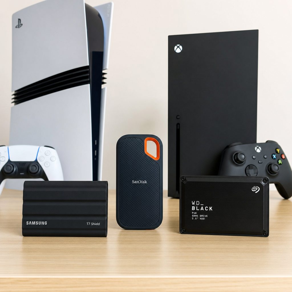 Match the drive to how you actually play: offload, native Xbox, or native PS5 — and the right choice becomes obvious.