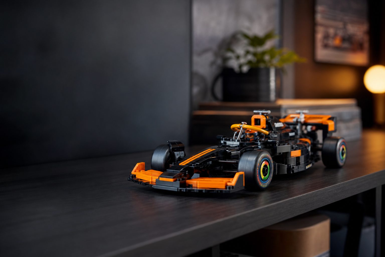 A LEGO Formula 1 display makes a cracking centrepiece for a bedroom shelf, desk or family room — especially when the car matches the fan's favourite team.