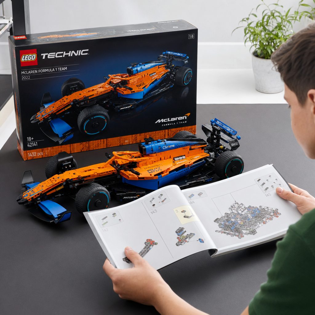 Technic-style Formula 1 gifts suit the builder who enjoys the process as much as the finished display — the sort of person who reads the instructions rather than merely glancing at them.