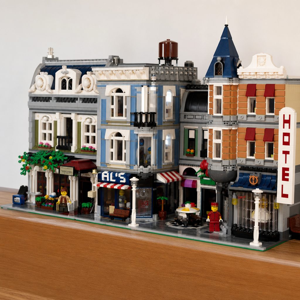 A modular LEGO building becomes much more than a standalone model once it joins a collector's growing street display, which is why it makes such a considered premium gift.