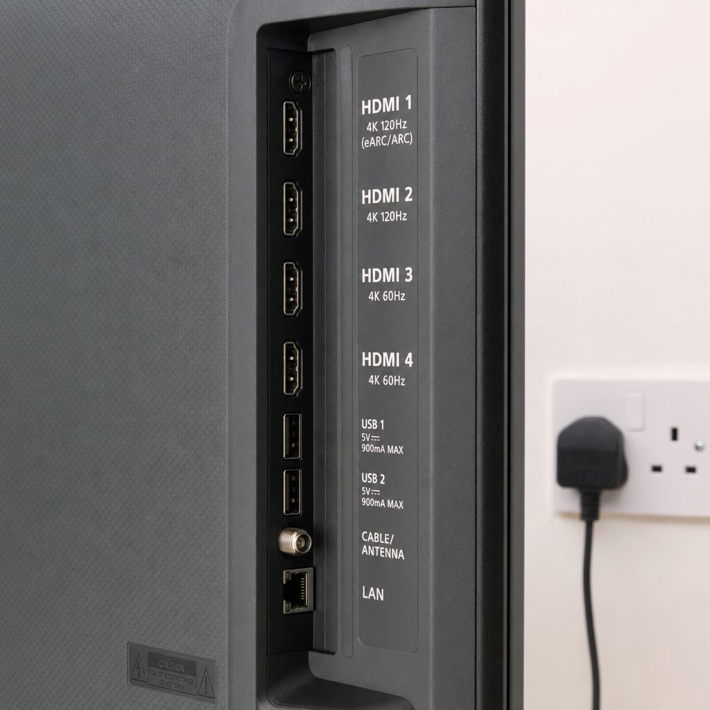 Check the HDMI port labelling on the back of your TV — on many sets only certain inputs carry a full HDR signal.