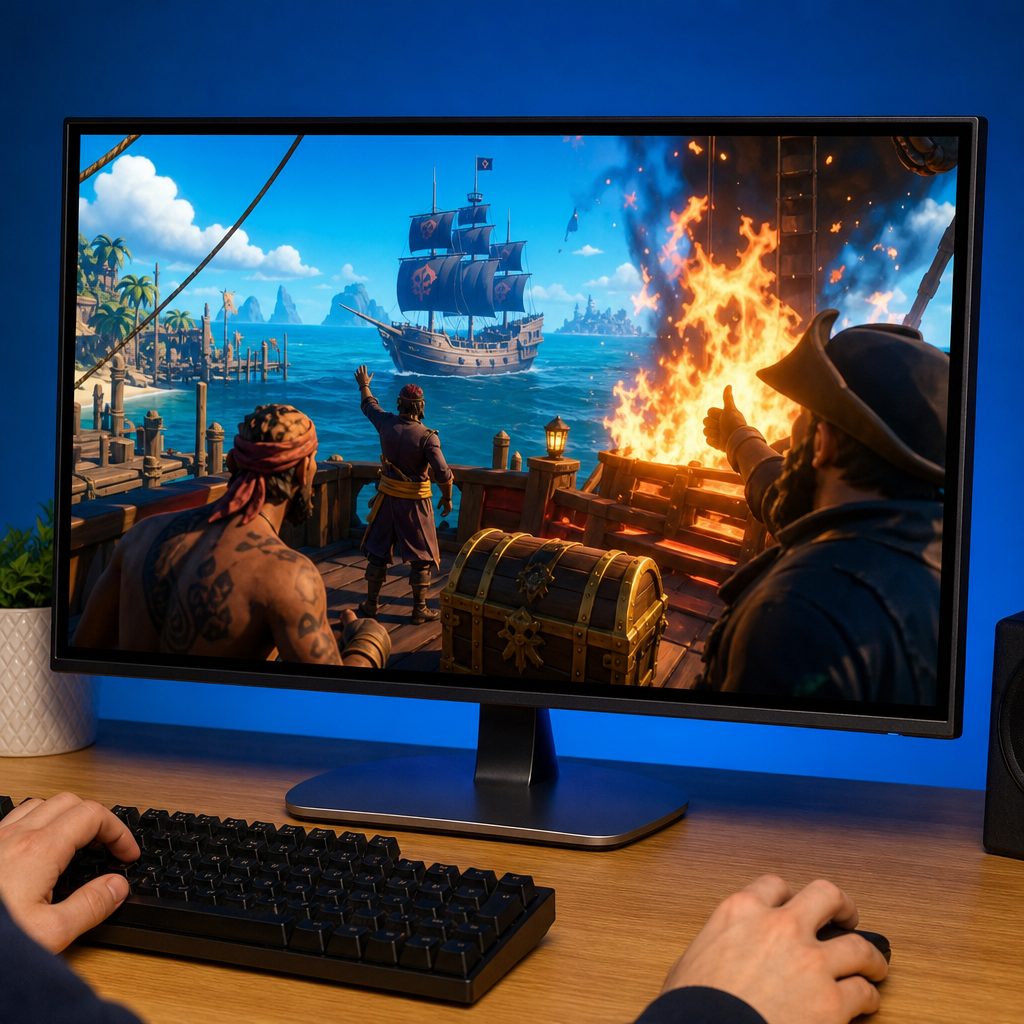 Sea of Thieves is at its best when a simple treasure hunt becomes a chaotic shared story, preferably with friends who can laugh when the ship catches fire.