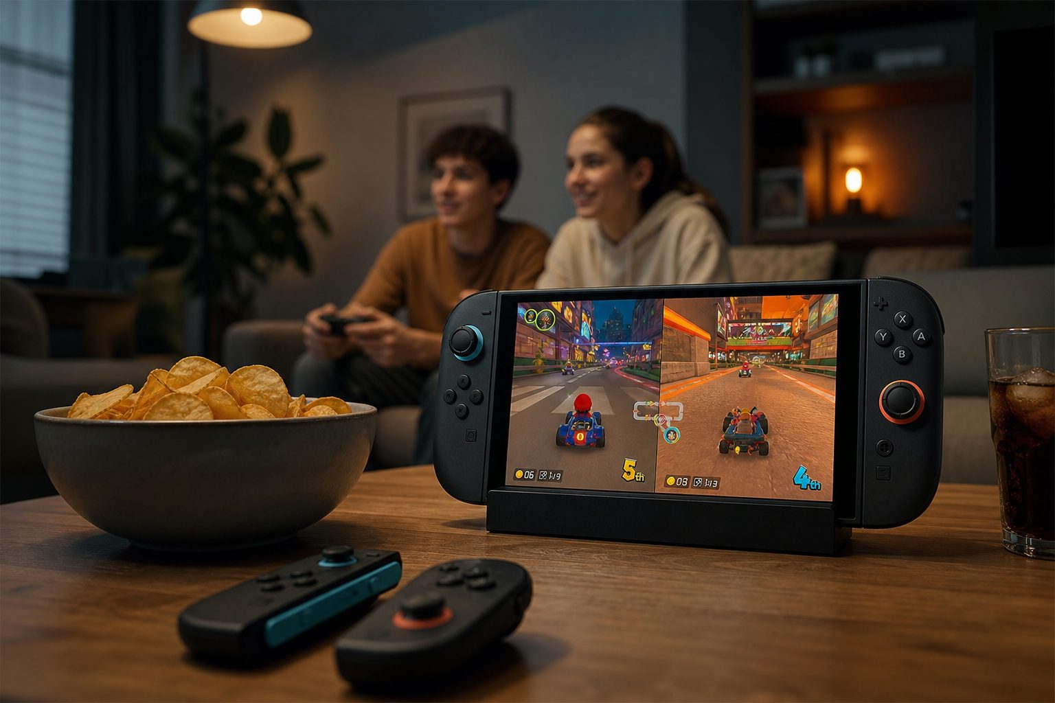 A proper Switch 2 co-op session works best when the television, the controllers and the snack bowl are all within reach. The snack bowl is not optional.