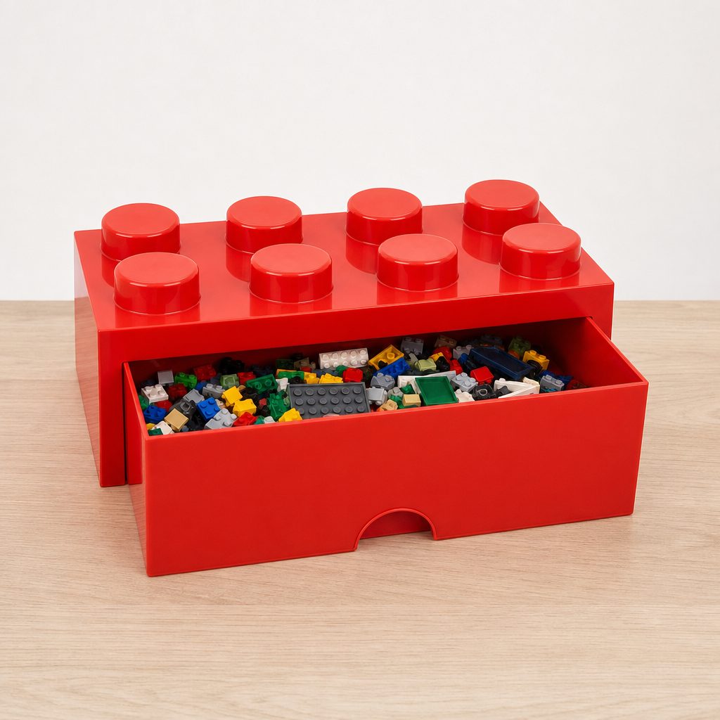 Clear categories matter more than colour-coded perfection: shallow drawers and trays make an active LEGO project easier to stop, resume and finally finish.