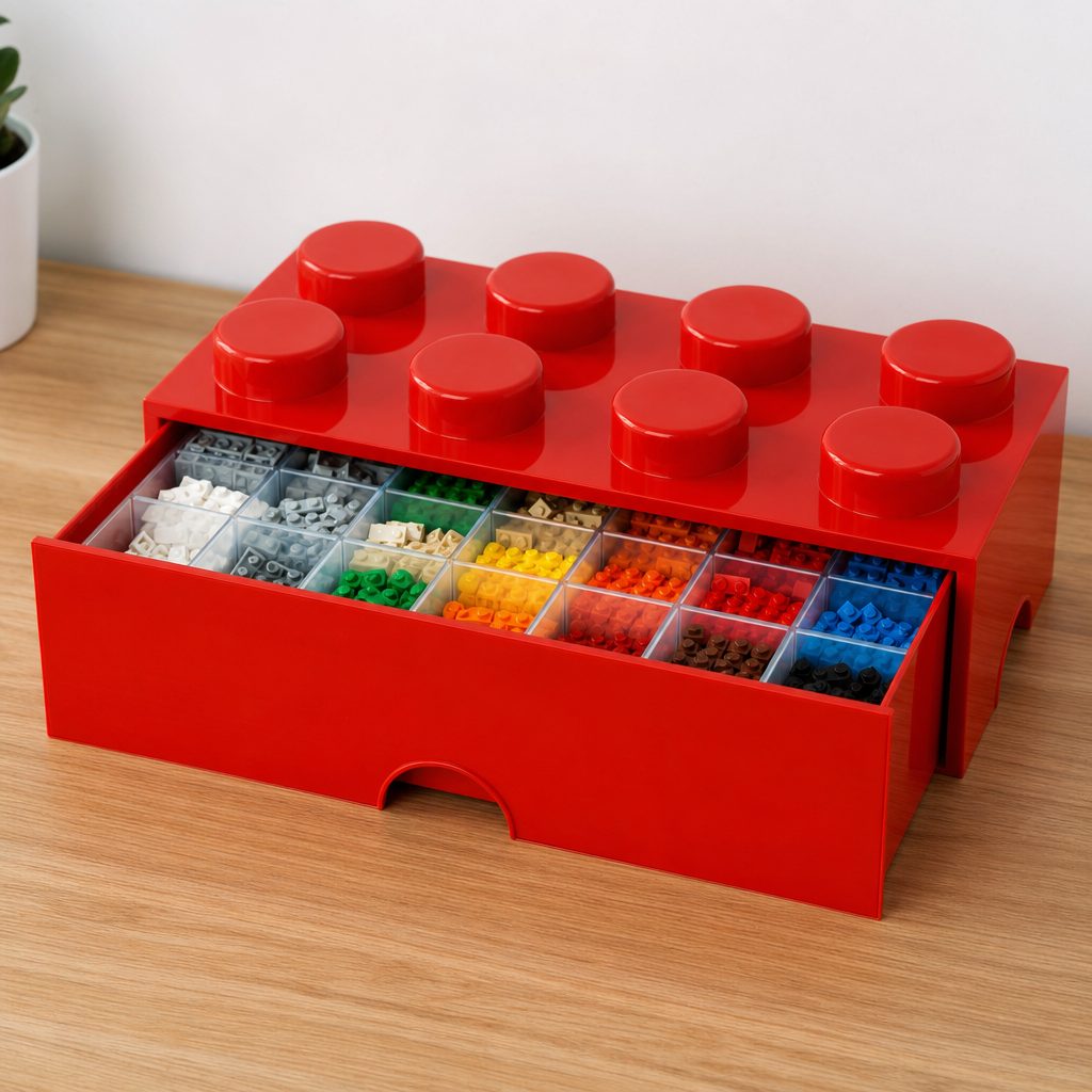 Small-drawer cabinets suit the fine-detail end of the hobby, where brackets, clips and tiny decorative elements deserve their own searchable homes.