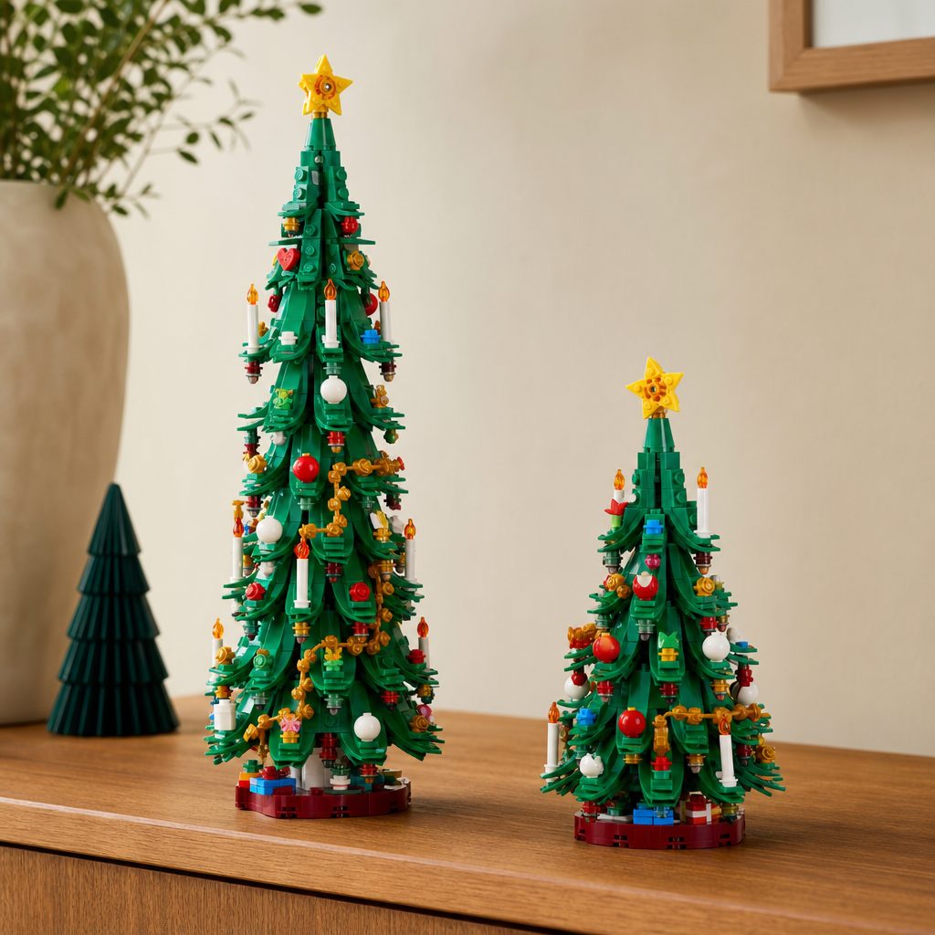LEGO Christmas Tree 40573 can become one tall display tree or two smaller ones, which gives a seasonal set a little welcome flexibility.