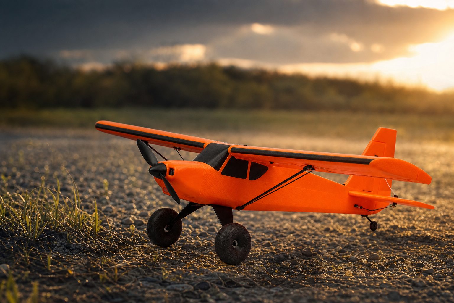 The UMX Timber X is small enough to travel easily, but its oversized control surfaces make it look every inch the little troublemaker it is.