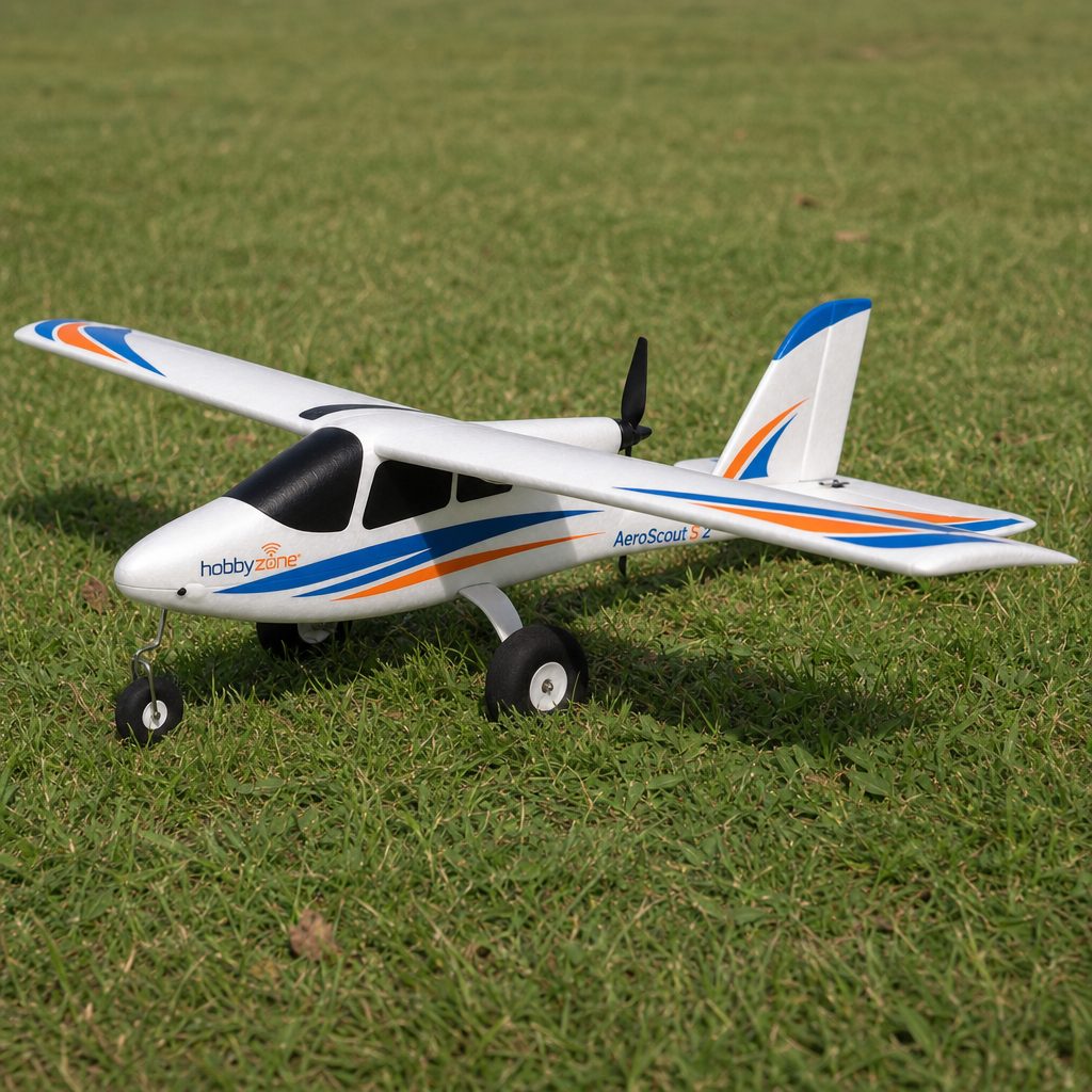 The best first landing is rarely the prettiest one. With its protected propeller and durable trainer layout, the AeroScout S 2 is designed to make imperfect arrivals less punishing.