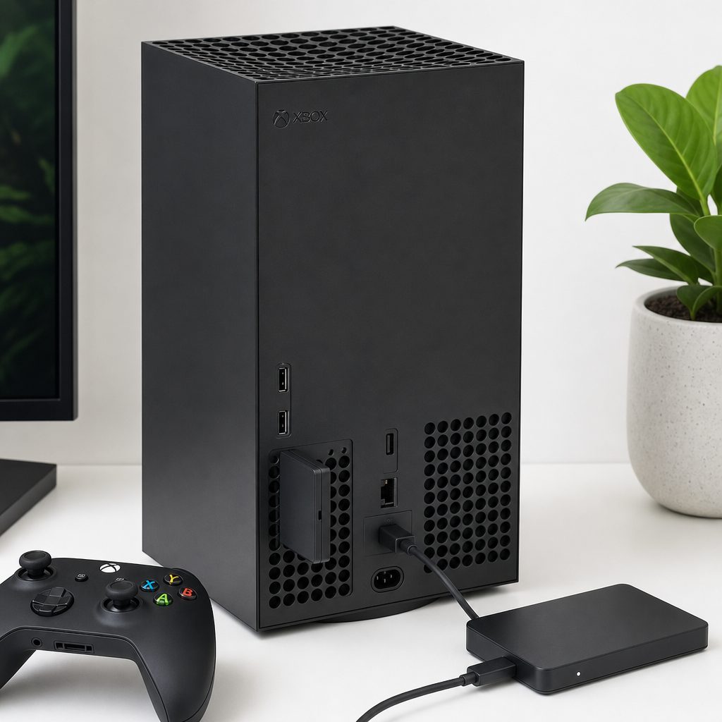 The most useful setup is often a split library: active Series X|S games in the console or expansion storage, with older favourites organised on an external drive.