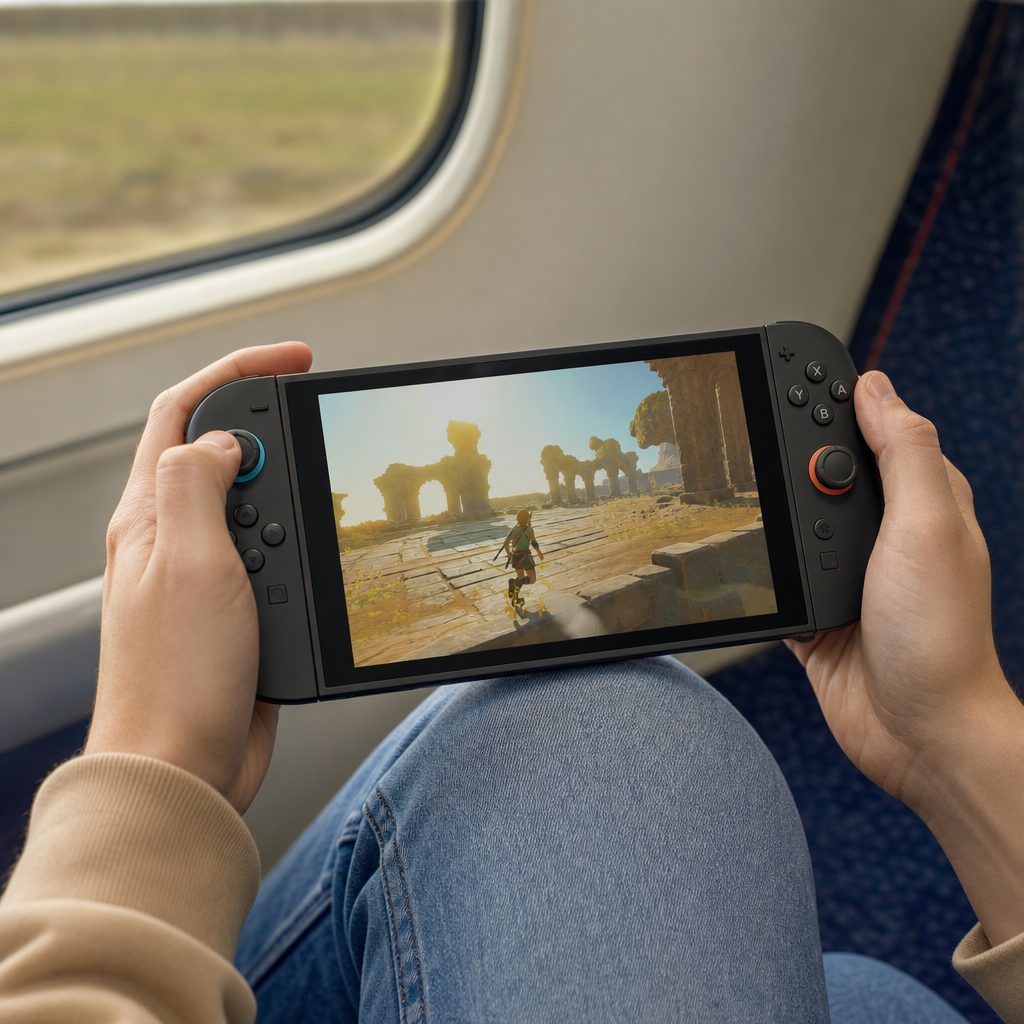 A few sensible adjustments can make handheld Switch 2 play far less stressful, especially on journeys where the next plug socket is anyone's guess.