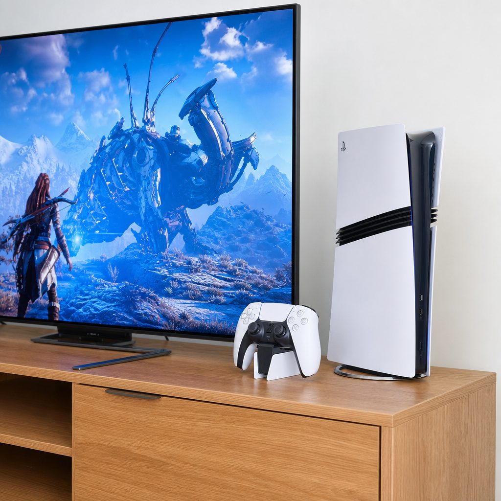 A 120Hz display gives the PS5 Pro room for full 120fps play in supported titles and smoother 40fps fidelity modes in games that offer them.