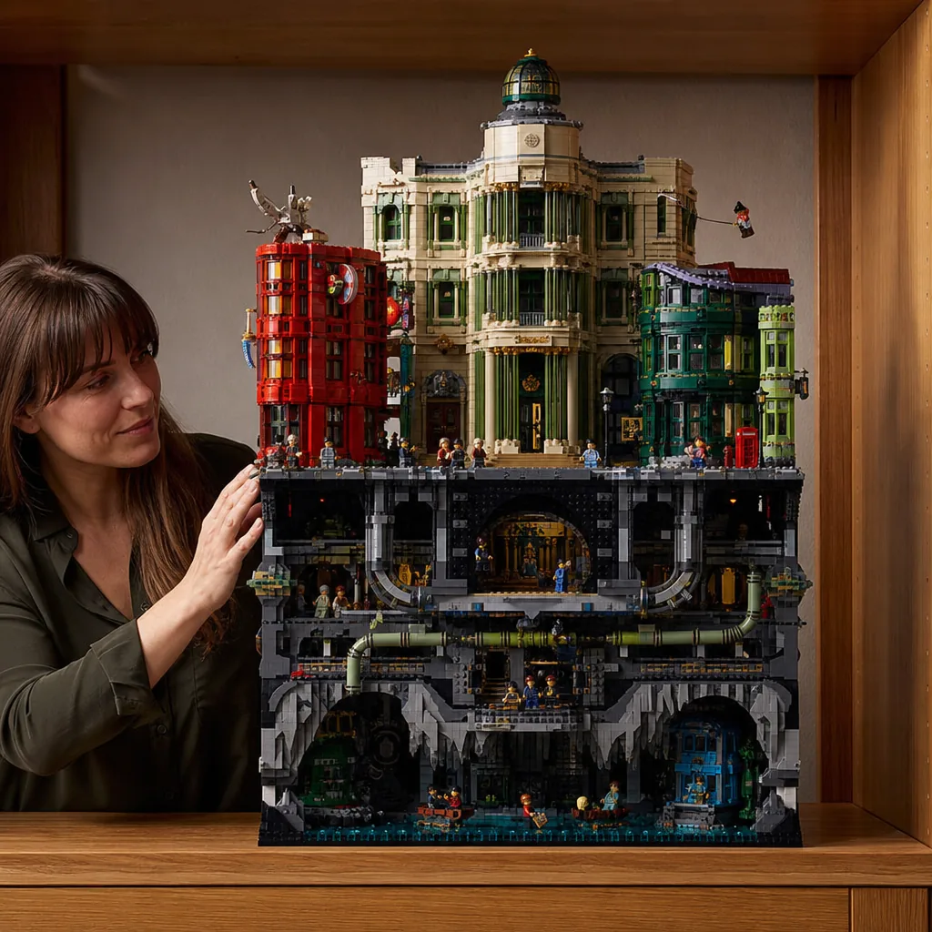 LEGO Harry Potter Ministry of Magic Collectors' Edition set 76476 cross-section model