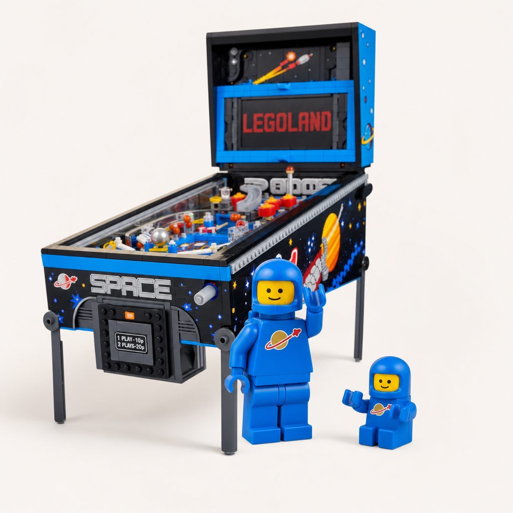 The set completes the light blue Classic Space astronaut in full for the first time and debuts a matching baby astronaut figure.