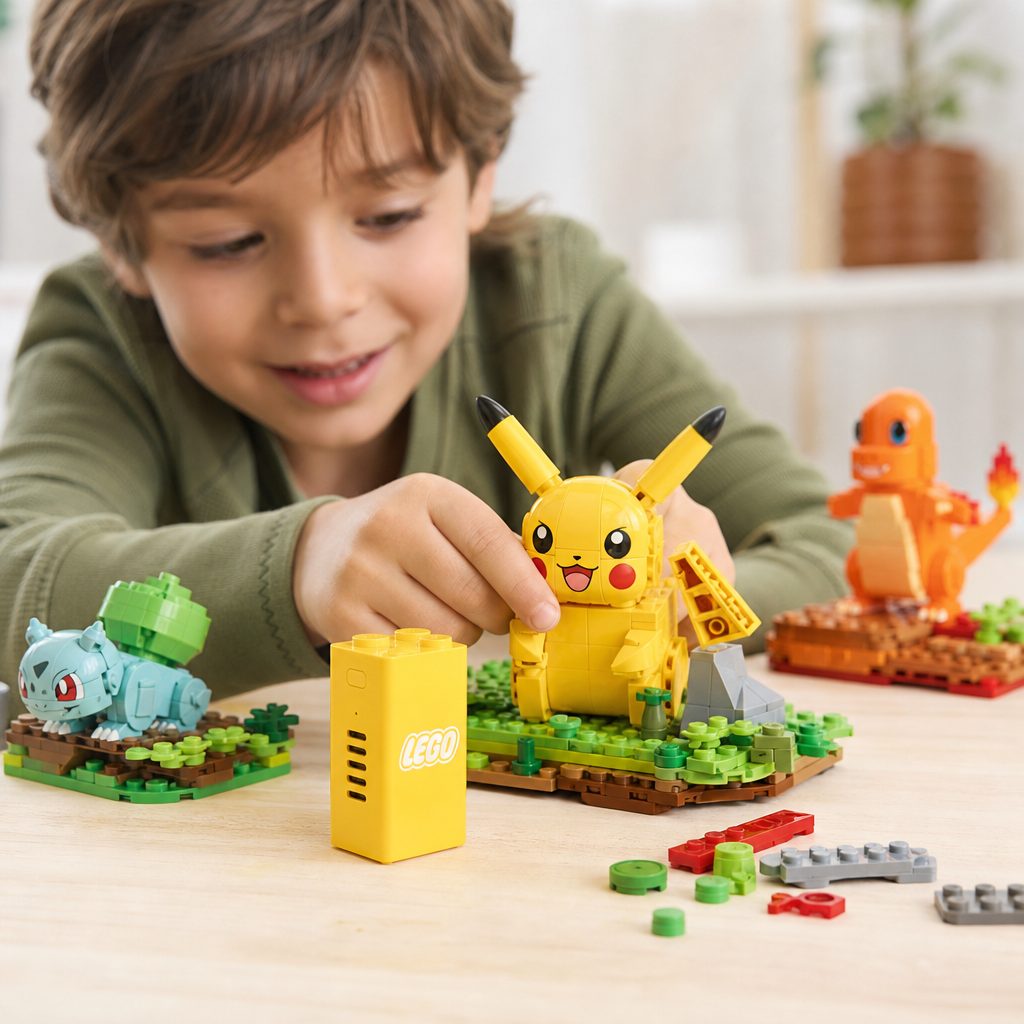 SMART Play's microphone is used for sound detection rather than recording, while the main play loop remains physical: movement, light, colour and tagged accessories.