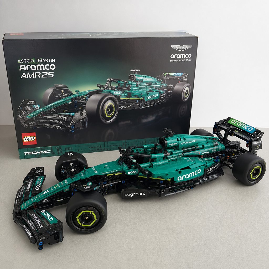 For dedicated Aston Martin fans, the AMR25 remains an imposing team-branded display piece despite the controversial regular-green bodywork.