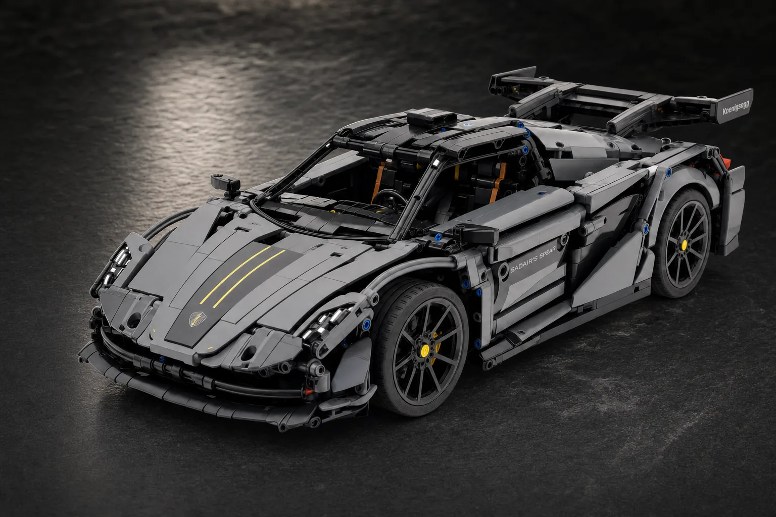 LEGO Technic Koenigsegg Sadair's Spear Megacar concept visualisation