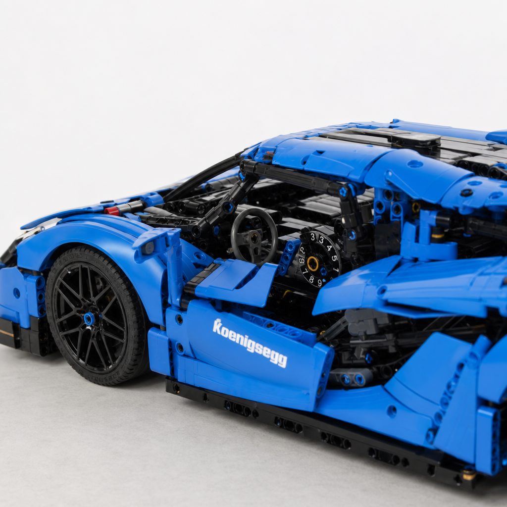 The driver's side gives the clearest view of the gear indicator disc, turning the 9-speed transmission into a feature you can actually show off.