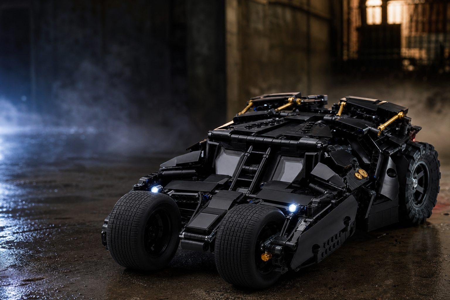 LEGO Technic 42239 brings the Dark Knight Trilogy's famously chunky Tumbler silhouette into the CONTROL+ era, with motors, lighting and app-driven play built into a compact chassis.