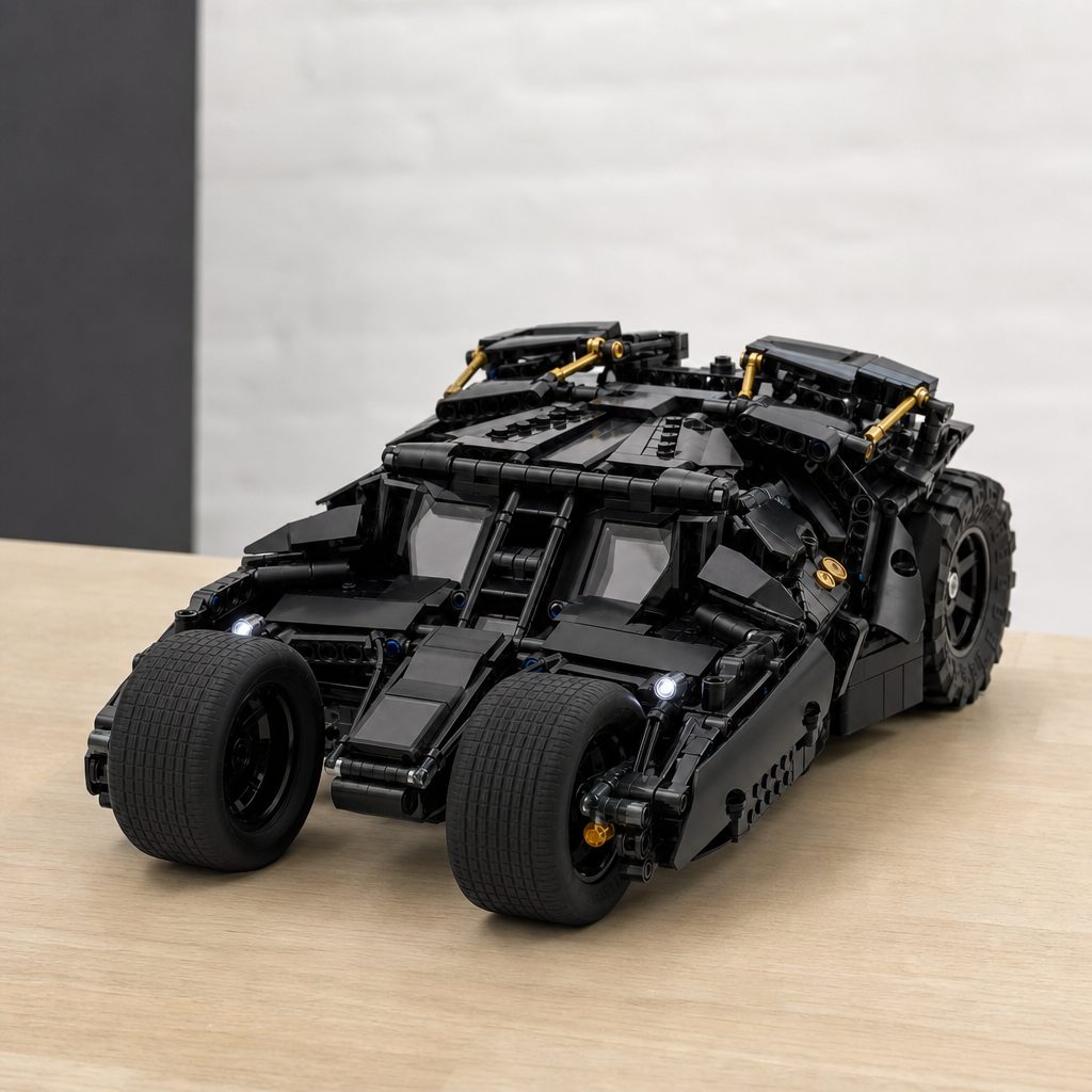 The Tumbler sits below the Porsche GT4 and Lamborghini Revuelto on piece count, but its appeal rests on the Batman licence, integrated electronics and unusual compact drivetrain.