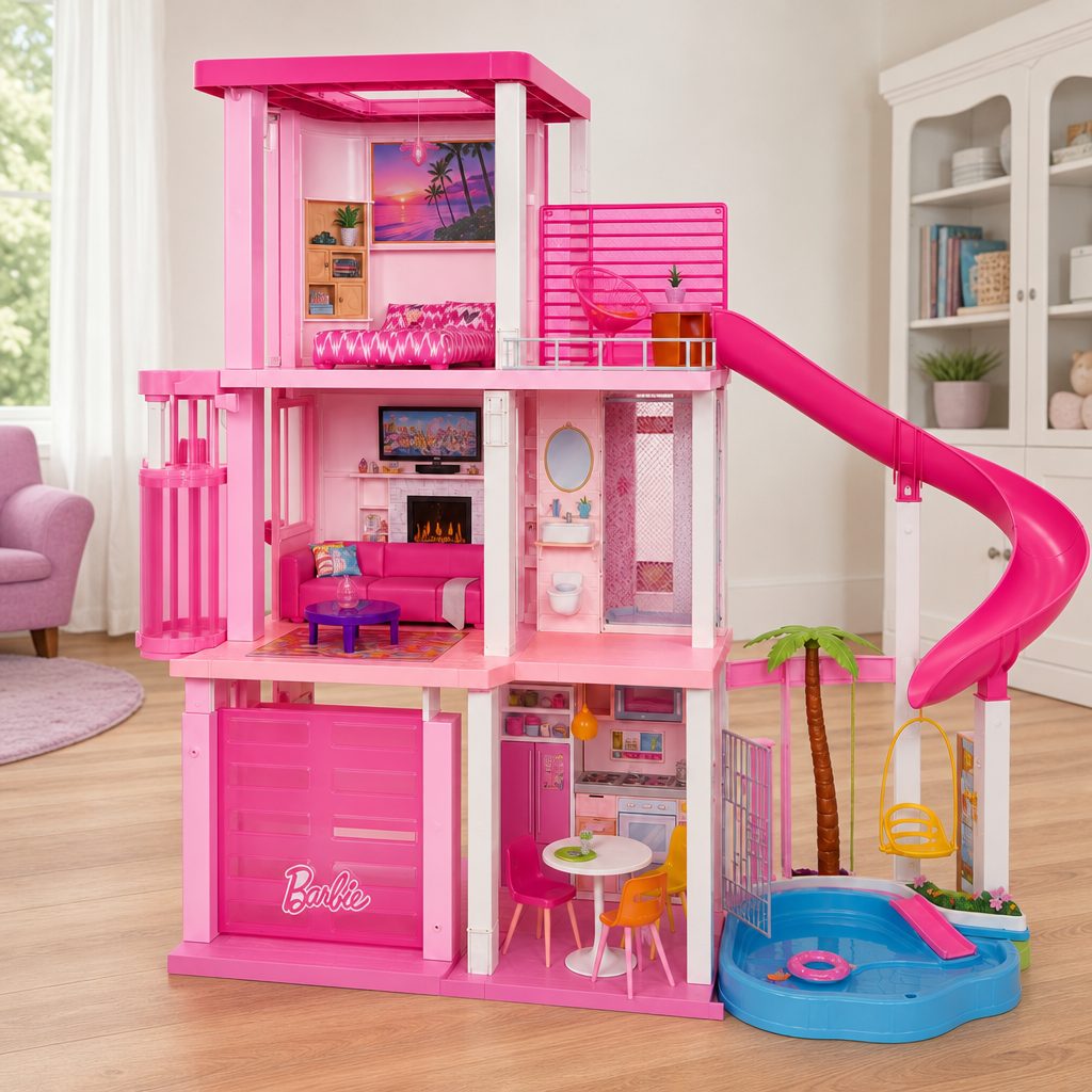 The DreamHouse is a large, furnished play environment rather than a small accessory set, so measuring the intended play space matters before it arrives.