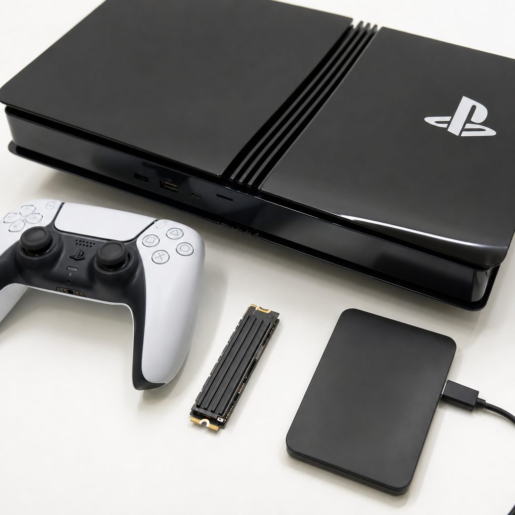 An internal M.2 drive is the better choice for a frequently played PS5 library, whilst an external drive is useful as a holding area for games between sessions.