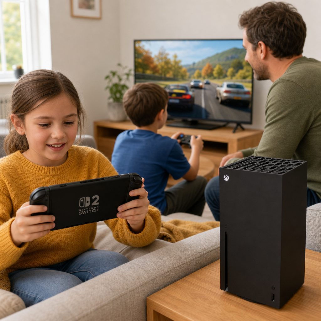 For many families, the deciding factor was not a processor chart but whether gaming needed to fit around school runs, shared televisions and several people wanting a turn.