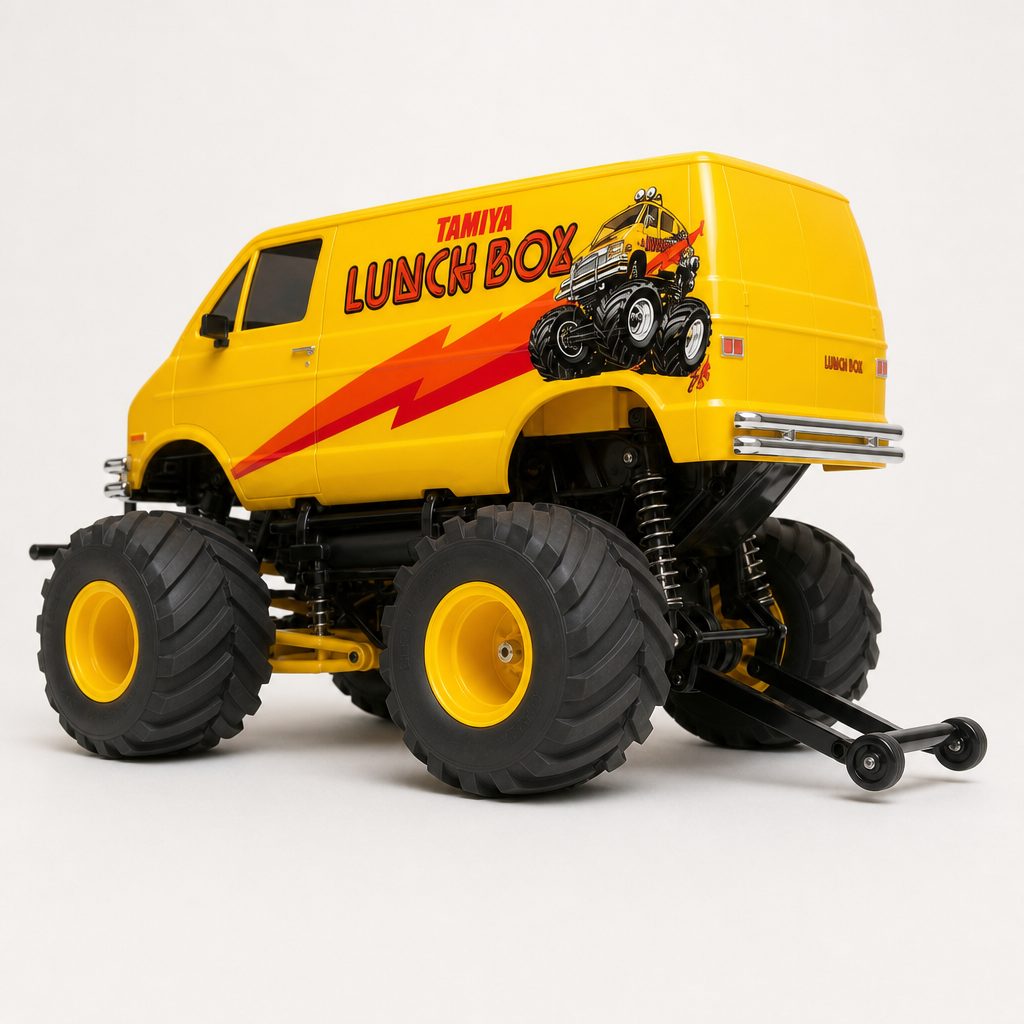 The rear wheelie bar is not a gimmick added for a photo. It is central to the Lunch Box experience, keeping repeated throttle-happy launches playful rather than destructive.