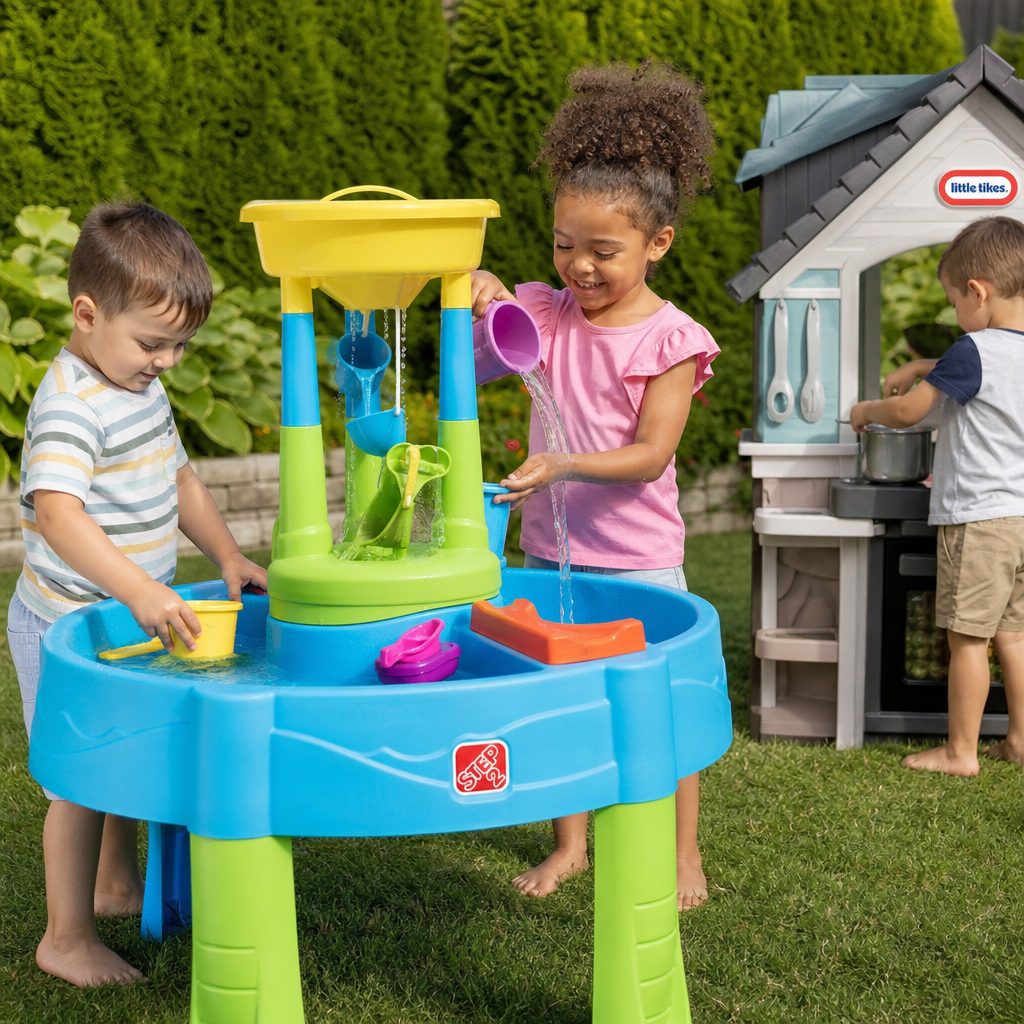 The strongest holiday setups tend to combine active movement, open-ended sensory play and a realistic place for children to make a magnificent mess.