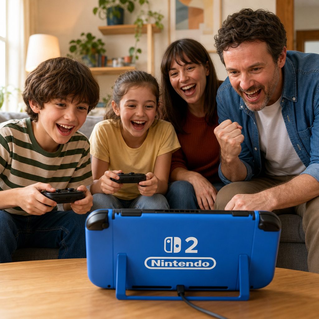 Mario Kart World was built for the lively side of family play: pick a character, line up, race, laugh, and somehow become very invested in the result.