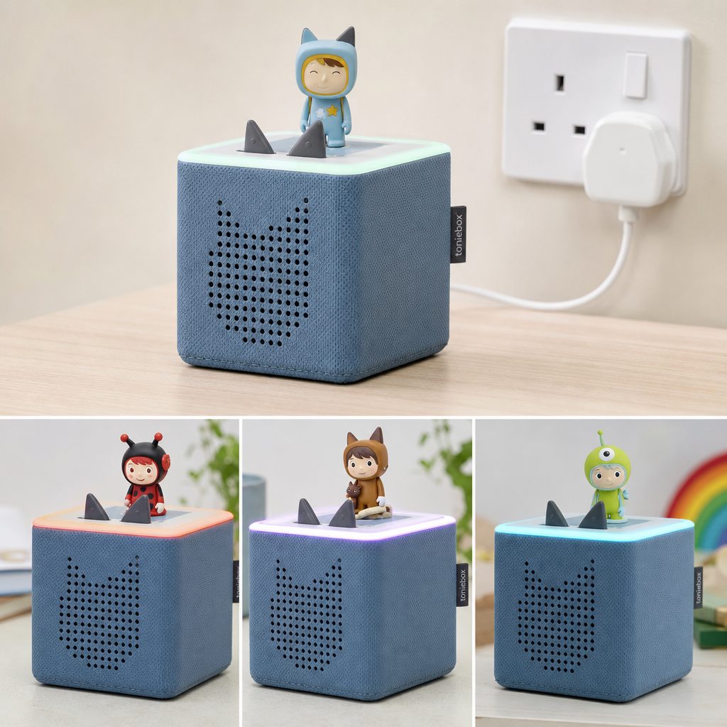 The Light Ring adds gentle visual feedback for charging, figure changes and Tonieplay without introducing a distracting screen.