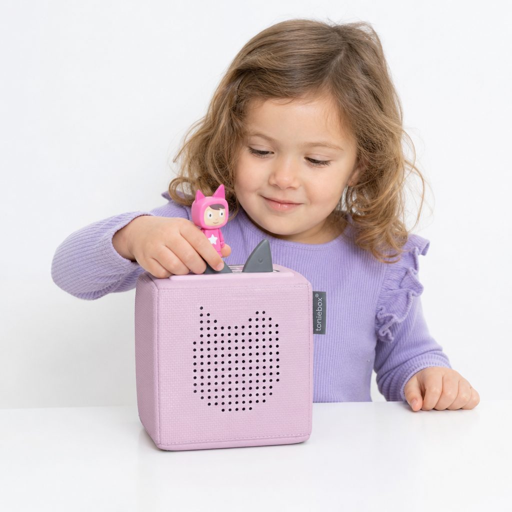 Tonie figures remain the heart of the experience: physical characters that let even very young children choose what they want to hear.