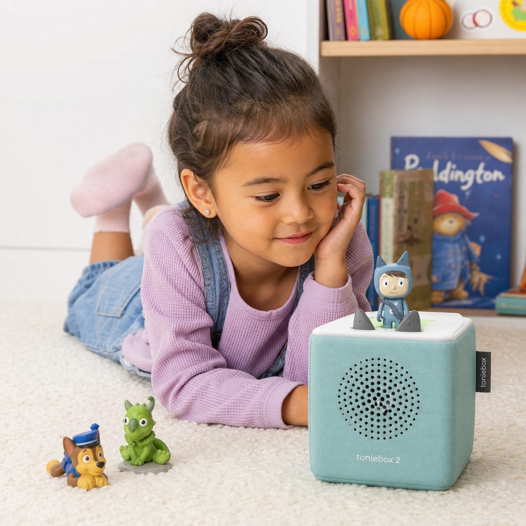 Tonieplay broadened the audience with audio-led quizzes and interactive adventures, keeping the focus on listening and imagination.