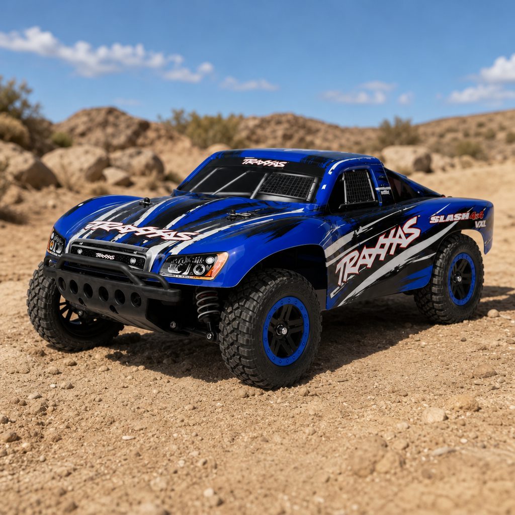 The 2024 Slash 4X4 VXL refresh added the clipless body mounting and Extreme Heavy Duty parts that make practical sense on a truck built for rougher family bashing.