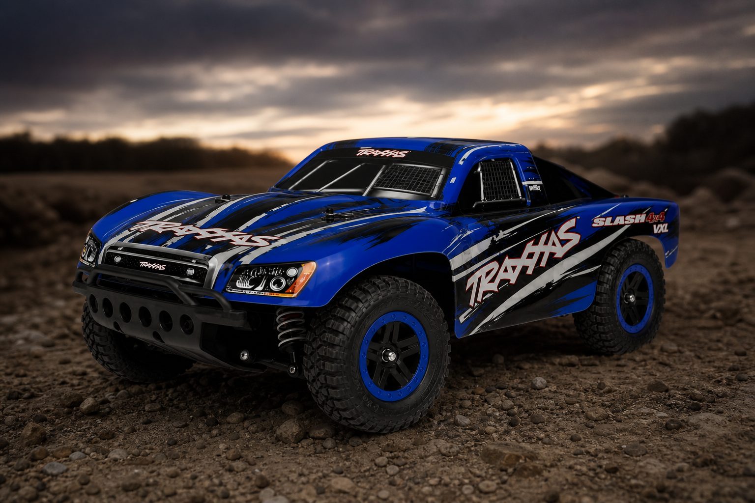 The Traxxas Slash 4X4 VXL is a full-sized 1/10 short-course truck: broad, purposeful and rather more serious than its friendly RTR appearance initially suggests.