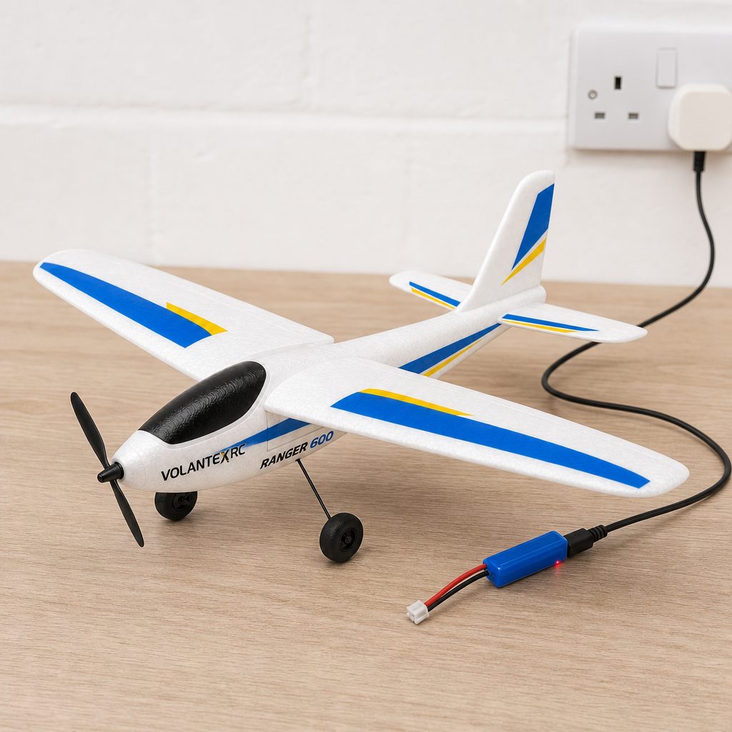 The USB-charged 3.7V battery keeps the Ranger 600 simple to live with, although a sensible short-flight routine is kinder to a small Li-Po than chasing every final minute.