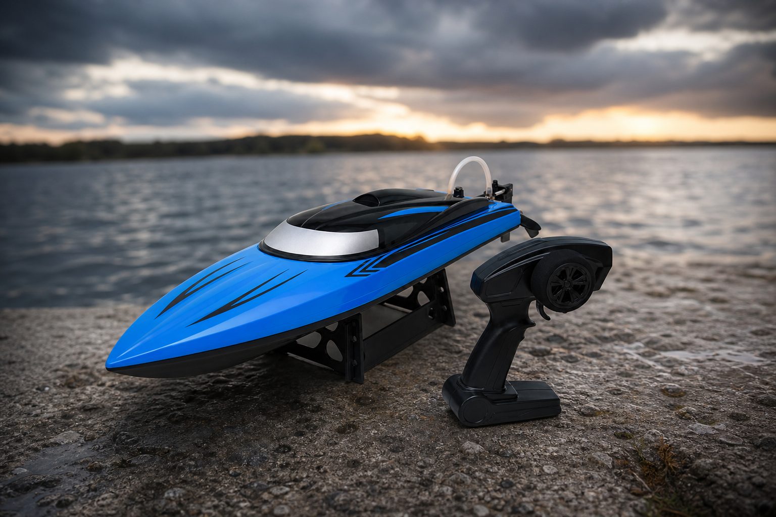 The VolantexRC Vector SR80 Pro belongs to the fast electric-boat end of the hobby: open water, clear space and a proper plan matter as much as the transmitter.