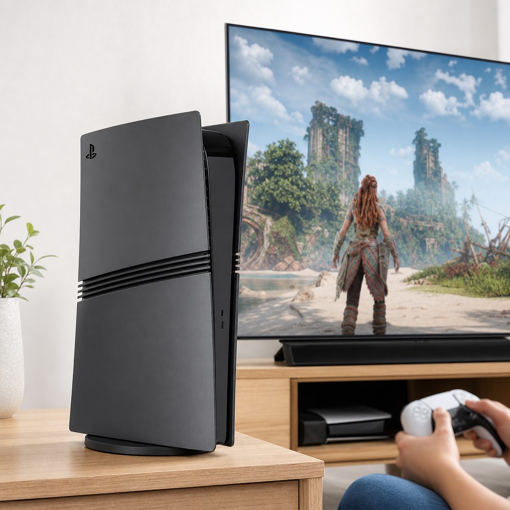 The PS5 Pro can be more audible than the base PS5 in games, but placement, distance and the pitch of the fan all shape what you actually notice on the sofa.