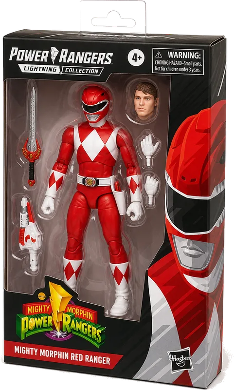 Bandai Power Rangers Lightning Collection Mighty Morphin Red Ranger Figure