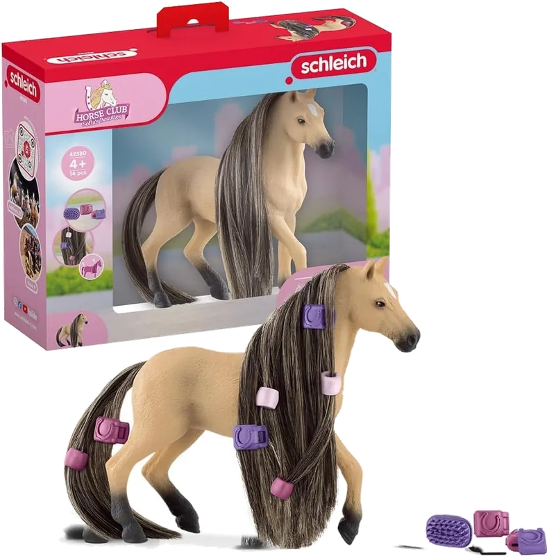 Schleich Horse Club Sofia's Andalusian Mare Hair Brushing Playset